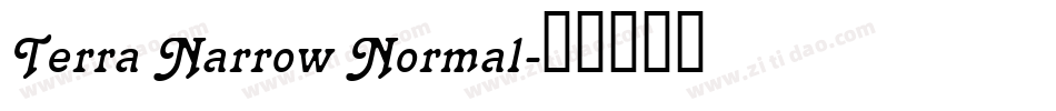 Terra Narrow Normal字体转换